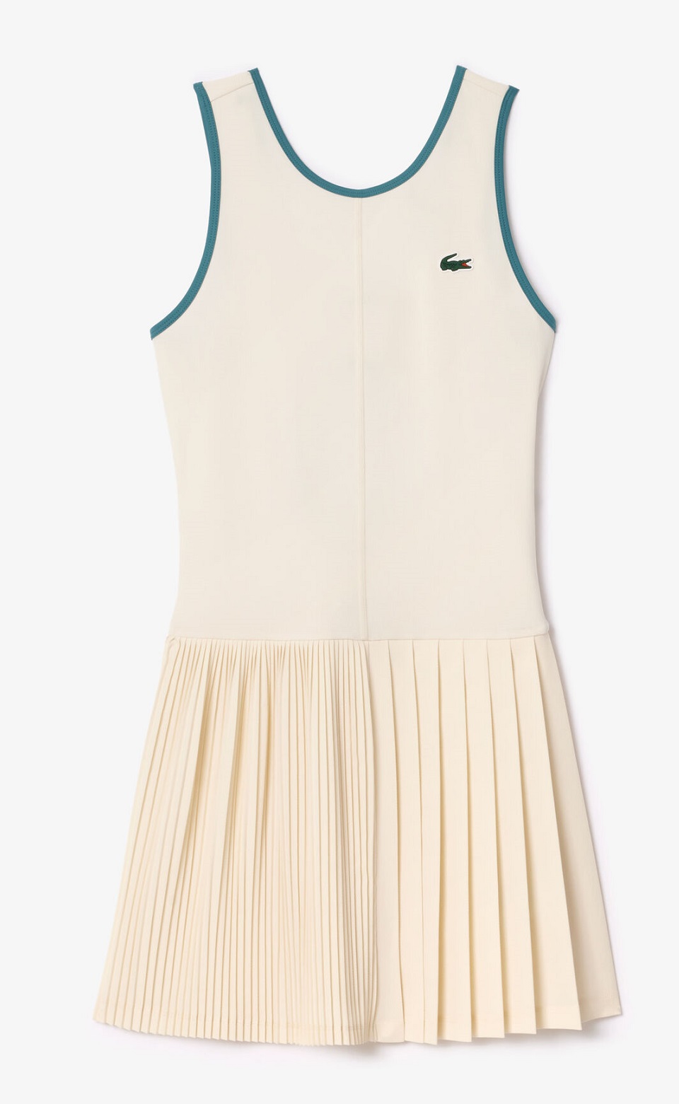 Lacoste Kadın Slim Fit Bej Elbise