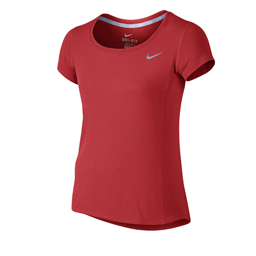 NIKE - Nike Contour Kız Çocuk Tenis Tişortu-Red