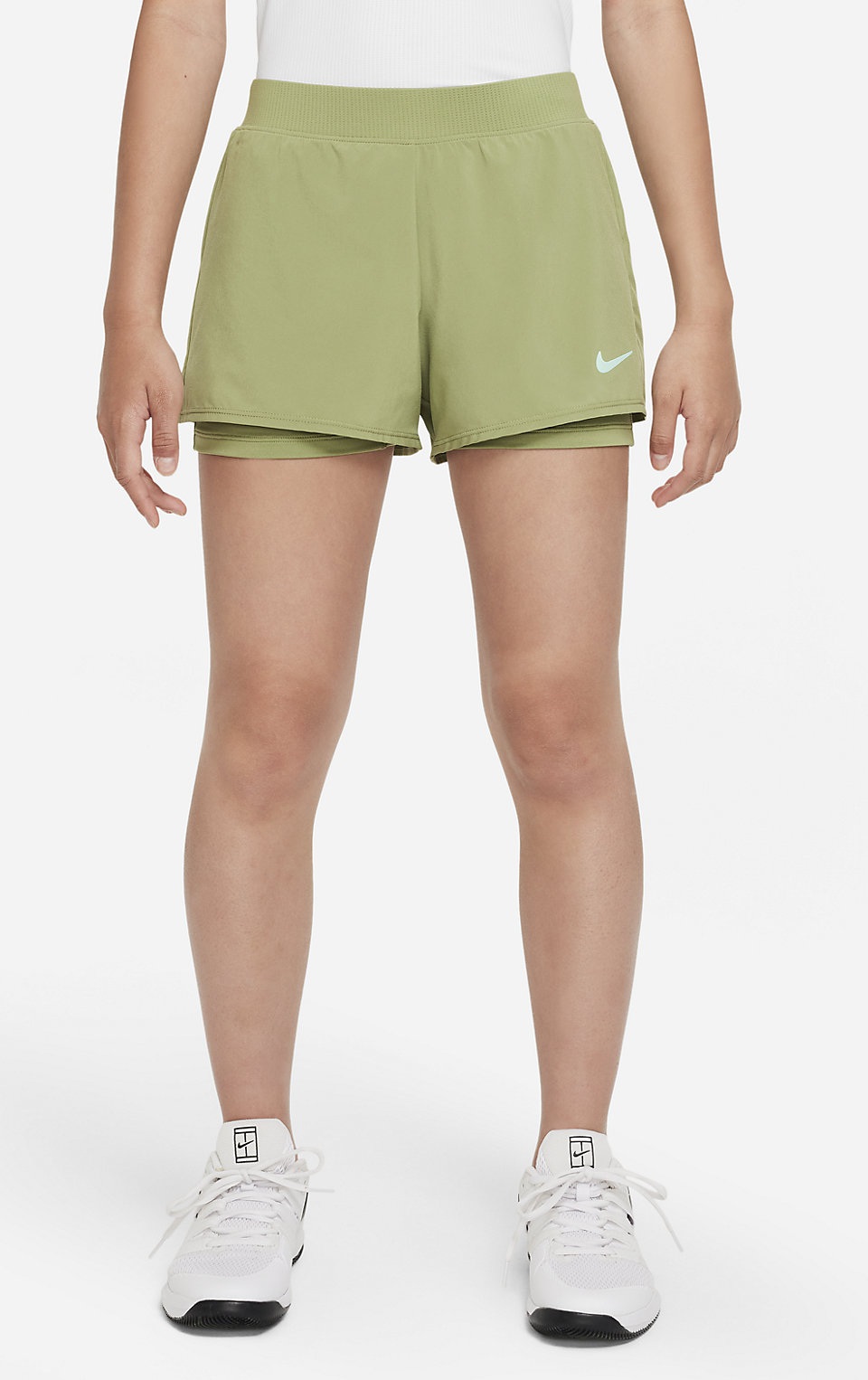 NIKE - Nike Court Dri-Fit Victory Kız Çocuk Tenis Şortu DB5612-334