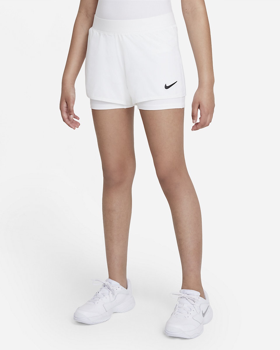 NIKE - Nike Kız Çocuk Beyaz Tenis Şortu