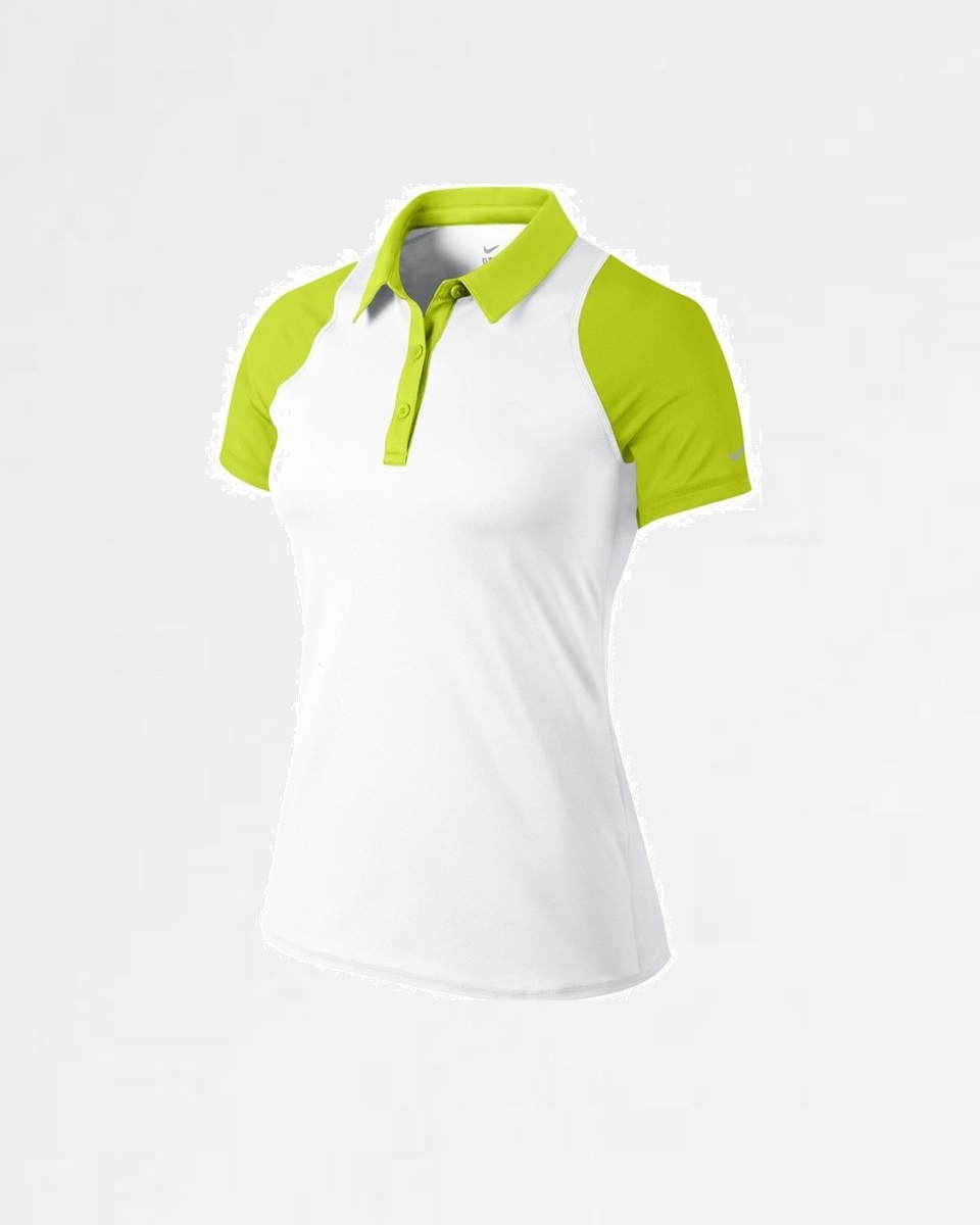 NIKE - Nike Sphere Ss Polo Kadın T-Shirt Yeşil