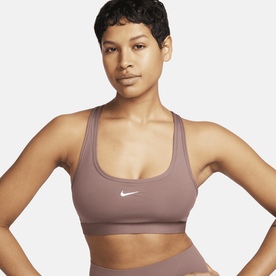 NIKE - Nike Swoosh Light Support Dolgusuz Kadın Spor Sütyeni
