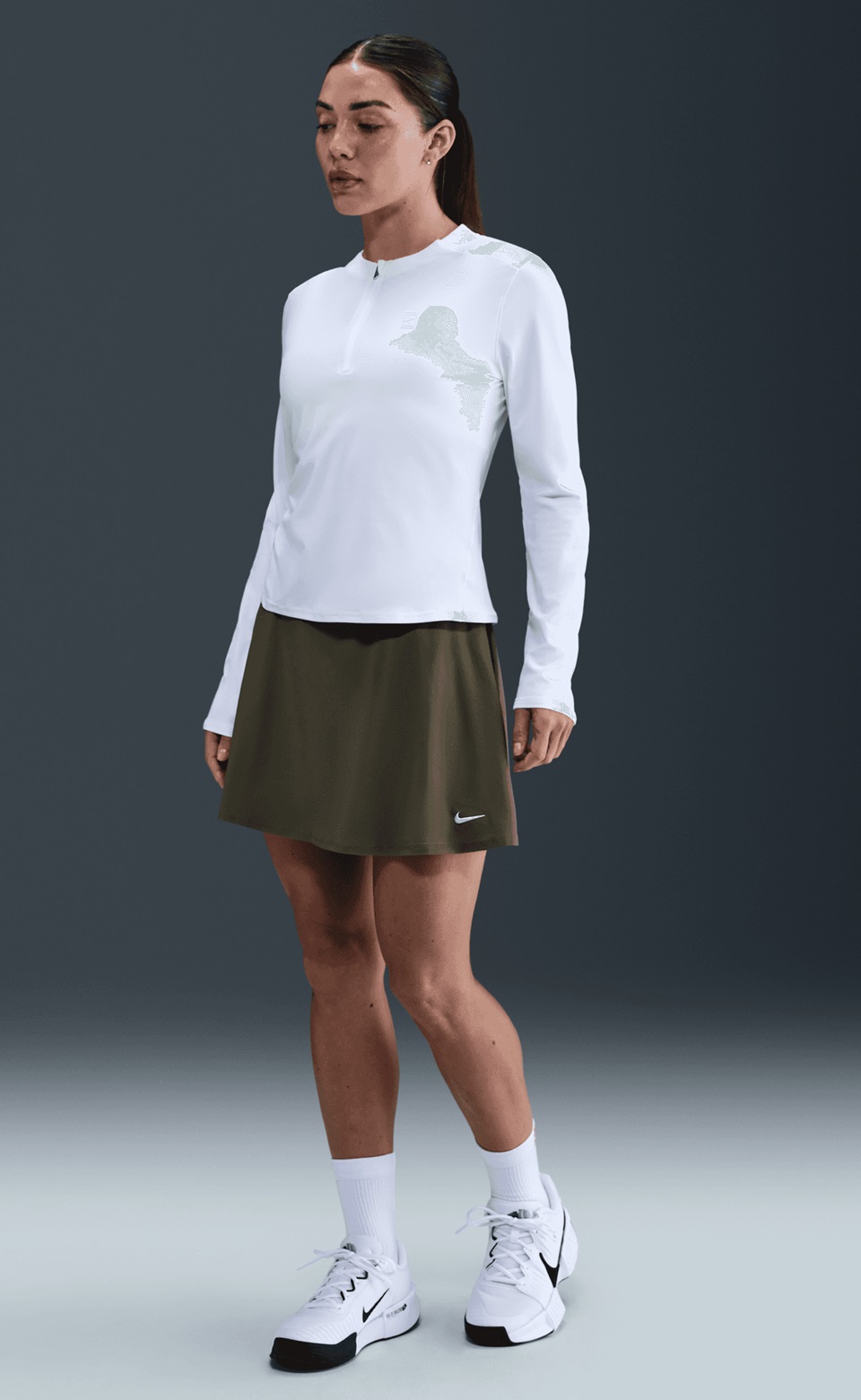 NIKE - Nike Victory Dri-FIT Fırfırlı Kadın Tenis Eteği 