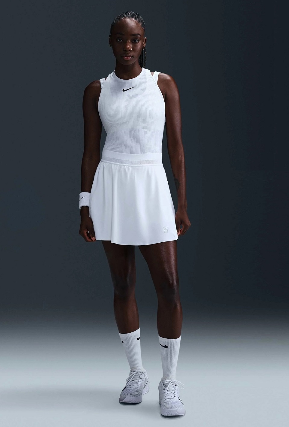 NikeCourt Ace Advantage Dri-FIT Yüksek Belli Kadın Tenis Eteği