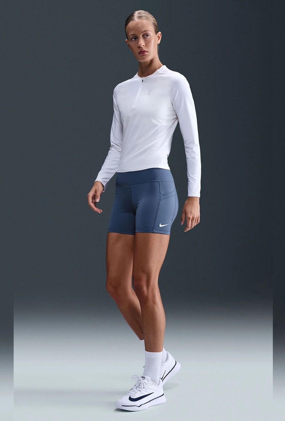 NikeCourt Dri-FIT Yüksek Belli Kadın Tenis Şortu