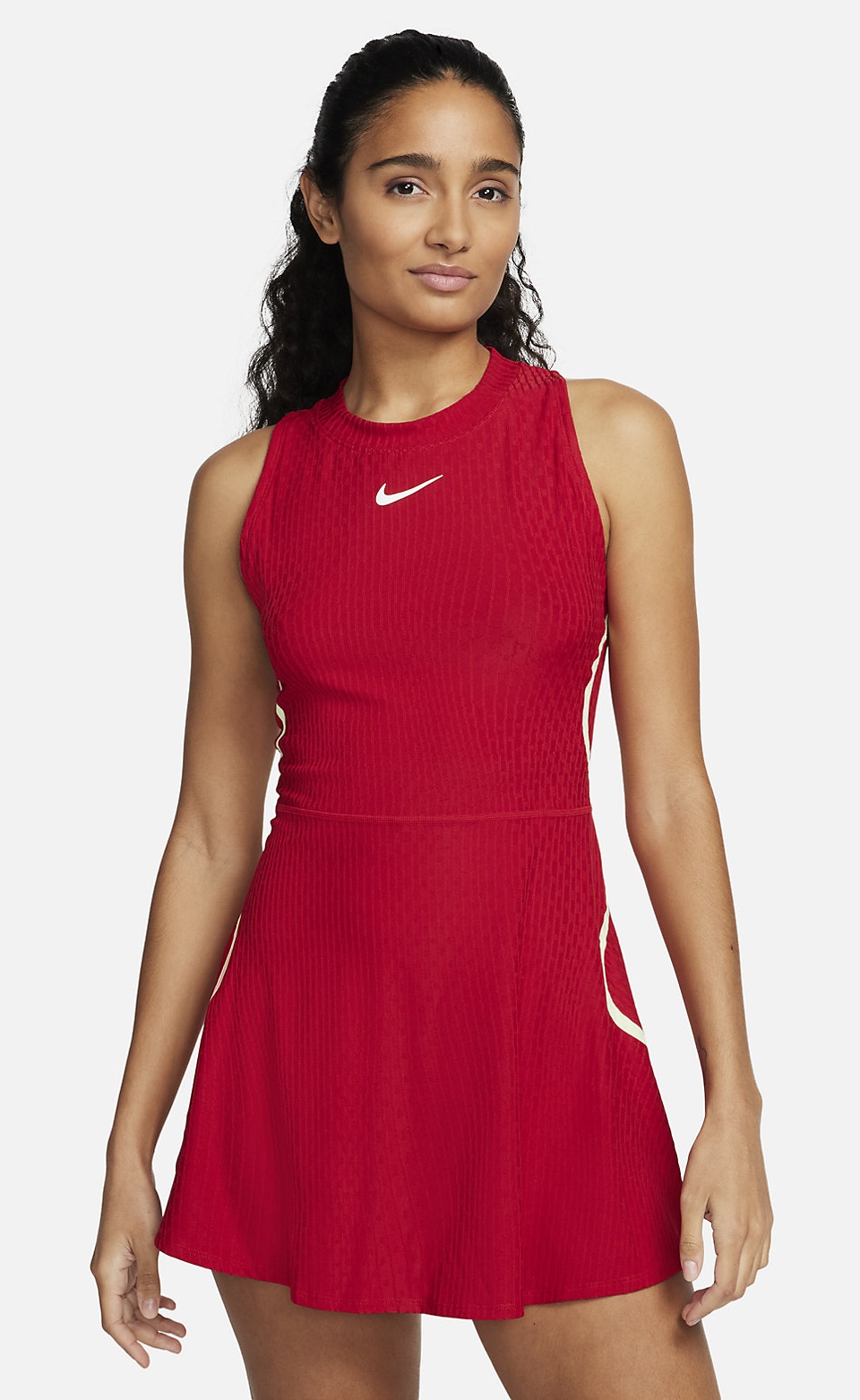 NIKE - NikeCourt Dri-FIT Slam Tenis Elbisesi Kırmızı