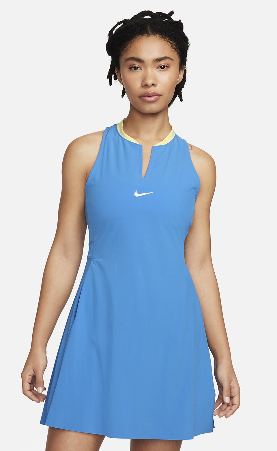 NIKE - NikeCourt Dri-FIT Slam Tenis Elbisesi Mavi