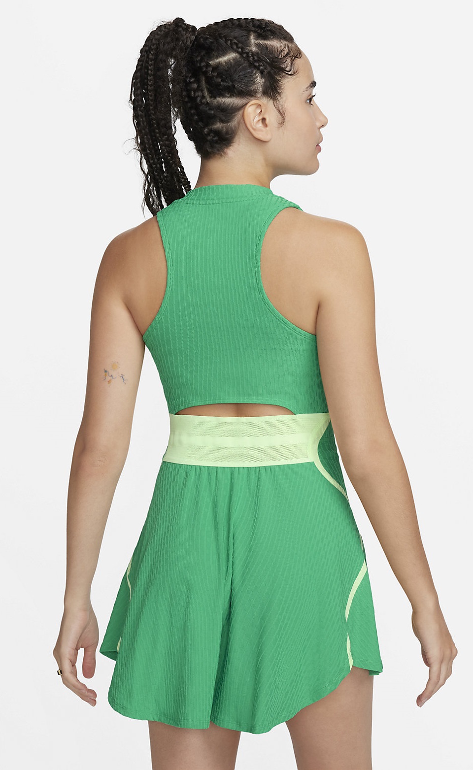 NikeCourt Dri-FIT Slam Tenis Elbisesi Yeşil