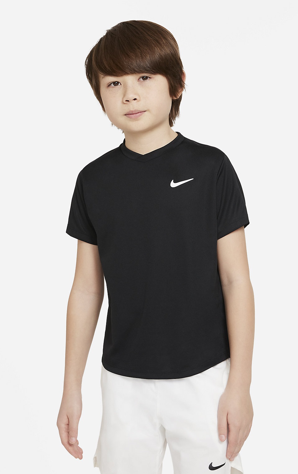 NIKE - NikeCourt Dri-FIT Victory Çocuk T-Shirt Siyah