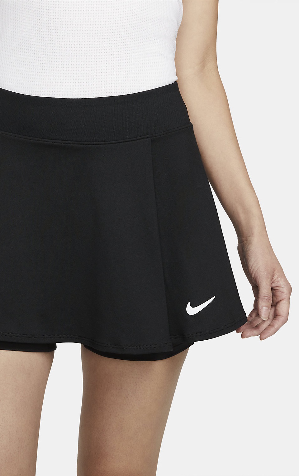 NikeCourt Dri-FIT Victory Kadın Tenis Eteği Siyah