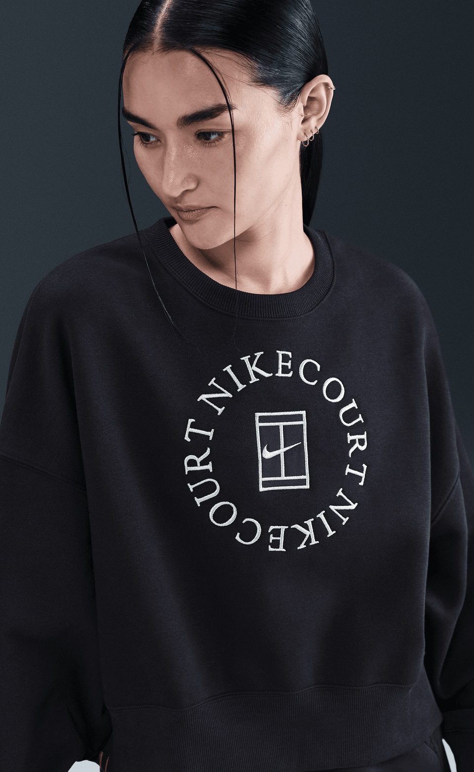 NikeCourt Heritage Phoenix Fleece Kadın Sweatshirt