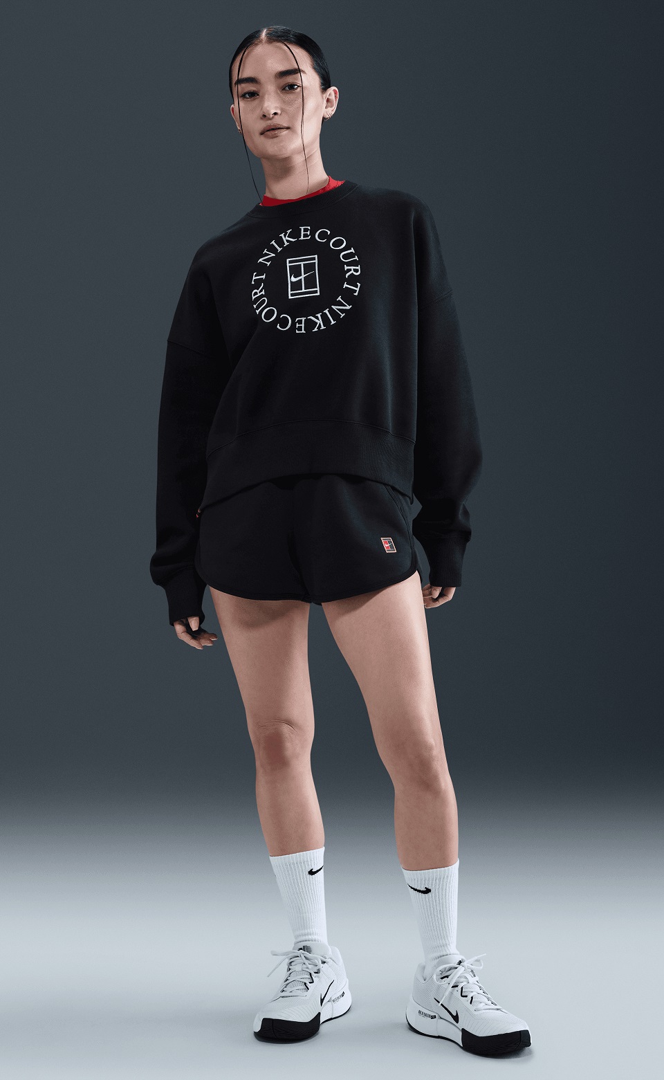 NIKE - NikeCourt Heritage Phoenix Fleece Kadın Sweatshirt
