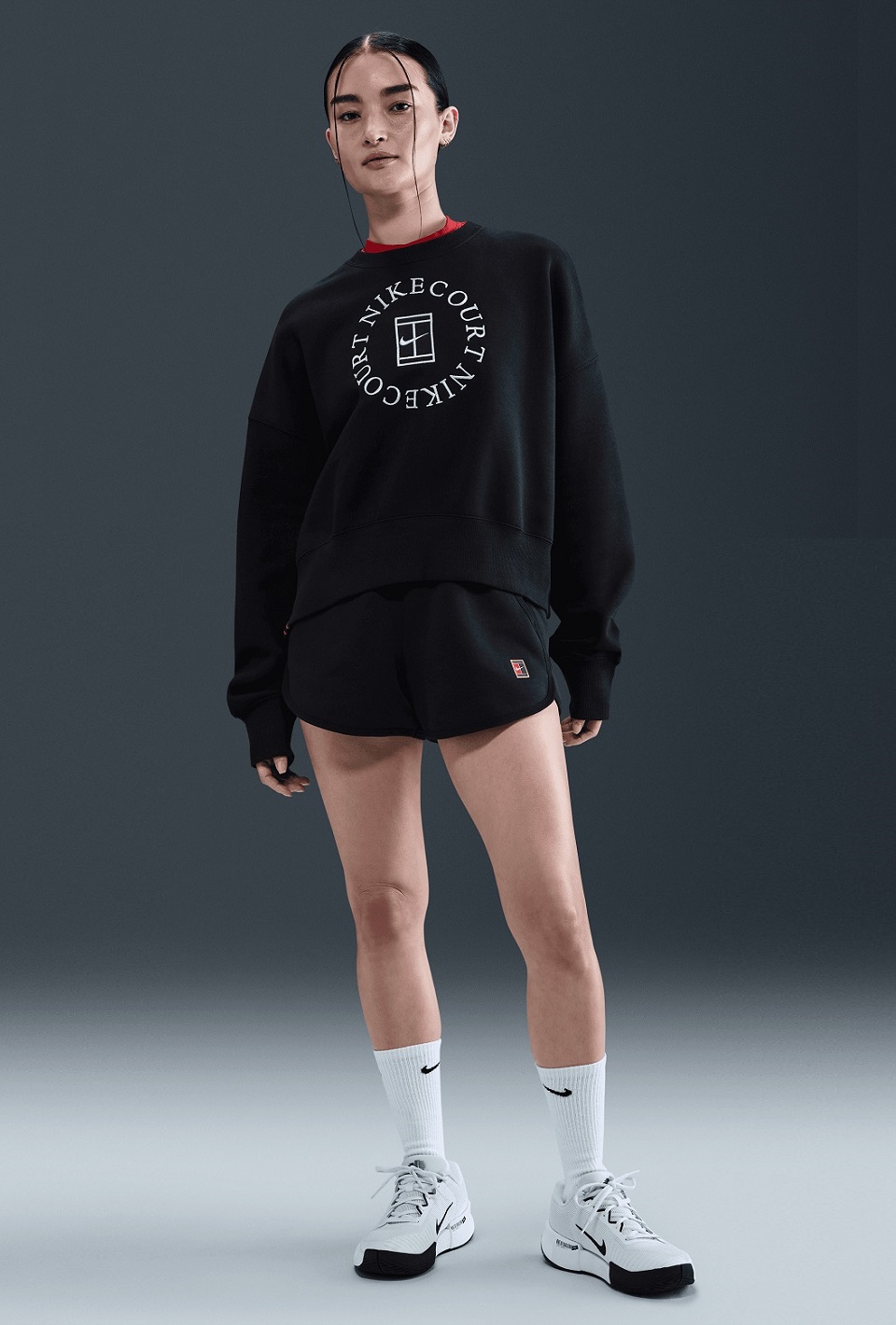 NikeCourt Heritage Phoenix Fleece Kadın Sweatshirt