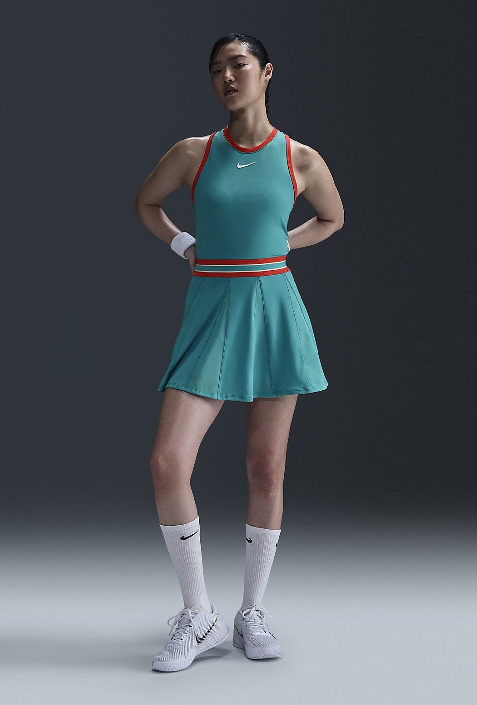 NikeCourt Slam Dri-FIT Kadın Tenis Elbisesi