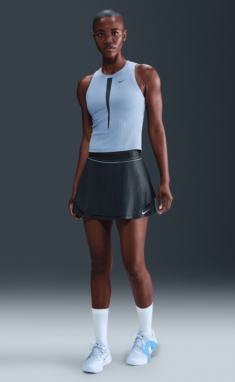 NIKE - NikeCourt Slam Dri-FIT Yüksek Belli Kadın Tenis Eteği