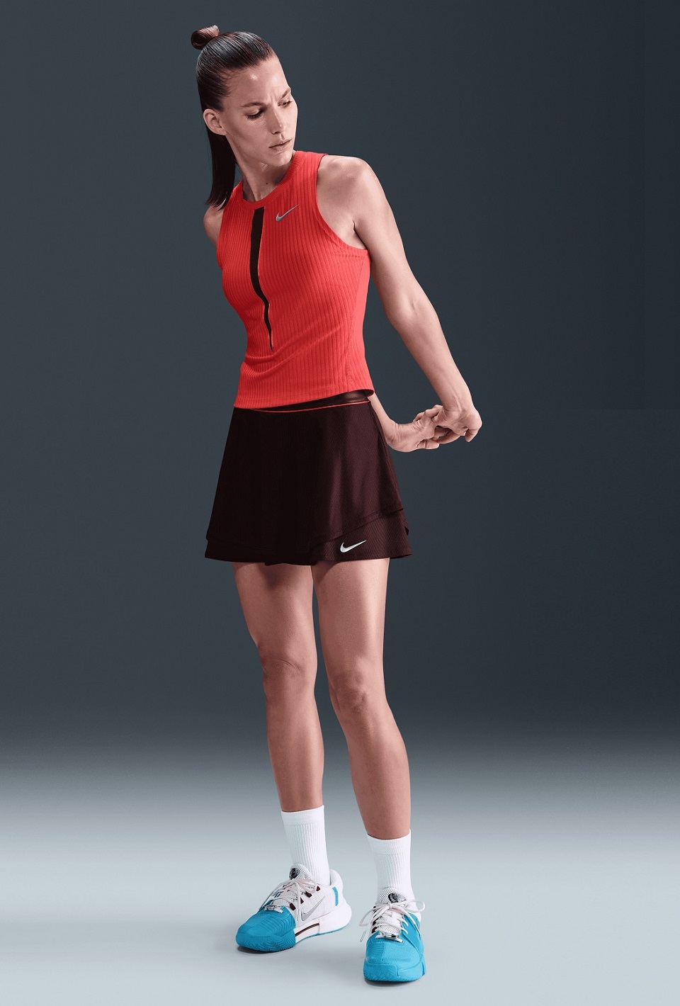 NikeCourt Slam Dri-FIT Yüksek Belli Kadın Tenis Eteği 