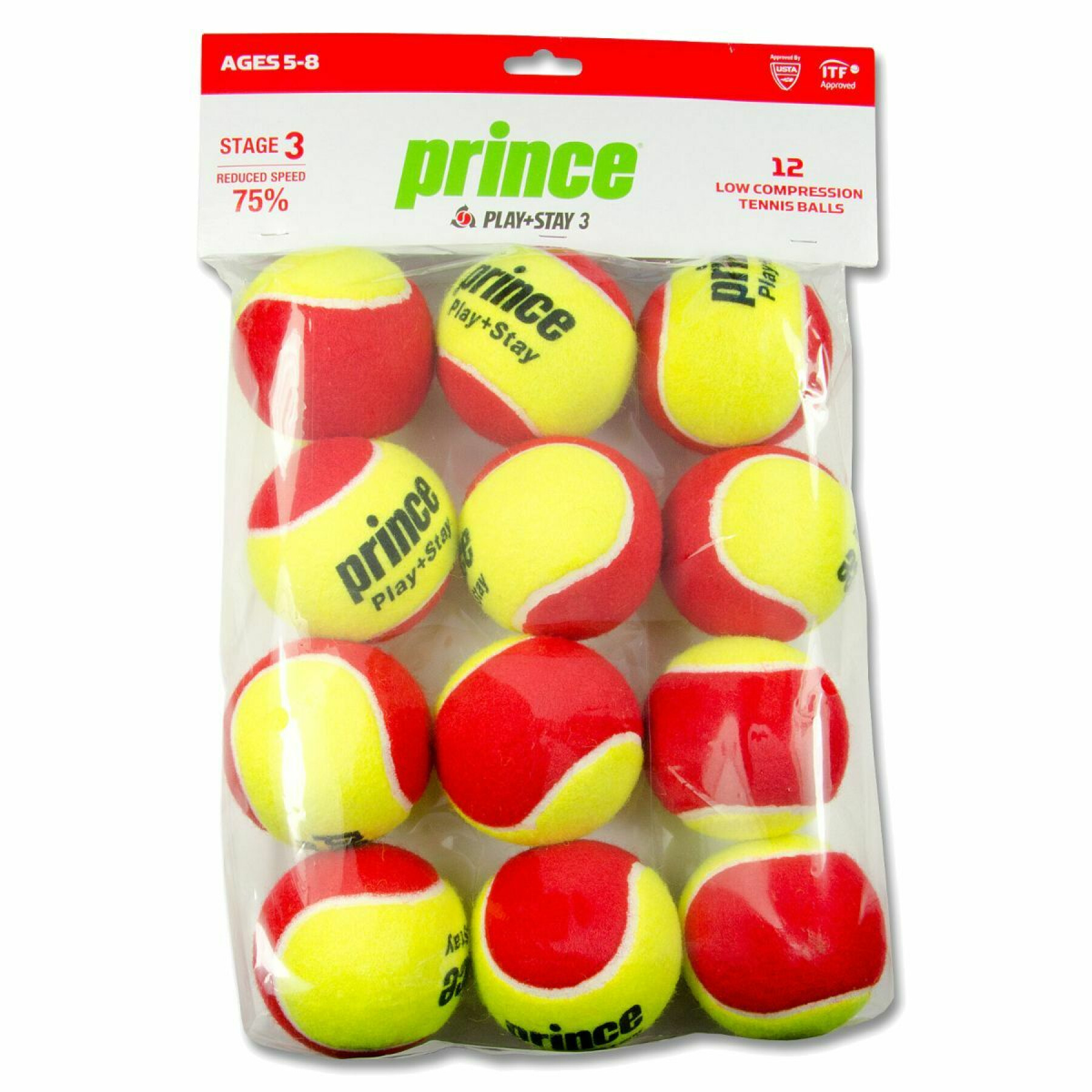 PRİNCE - Prince 8 Yaş Kırmızı Tenis Topu 12 Adet