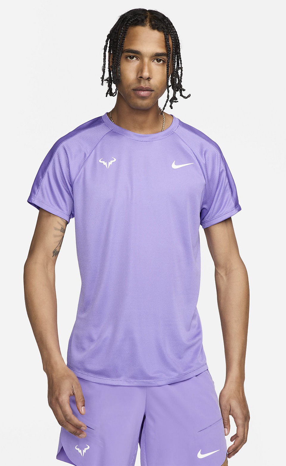 Rafa Challenger Nike Dri-FIT Kısa Kollu Erkek Tenis Üstü