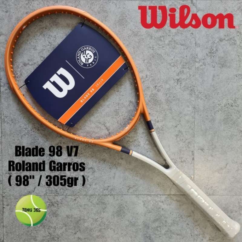 WİLSON - Wilson Blade 98 (16x19) v7 Tenis Raketi ROLAND GARROS 305Gram
