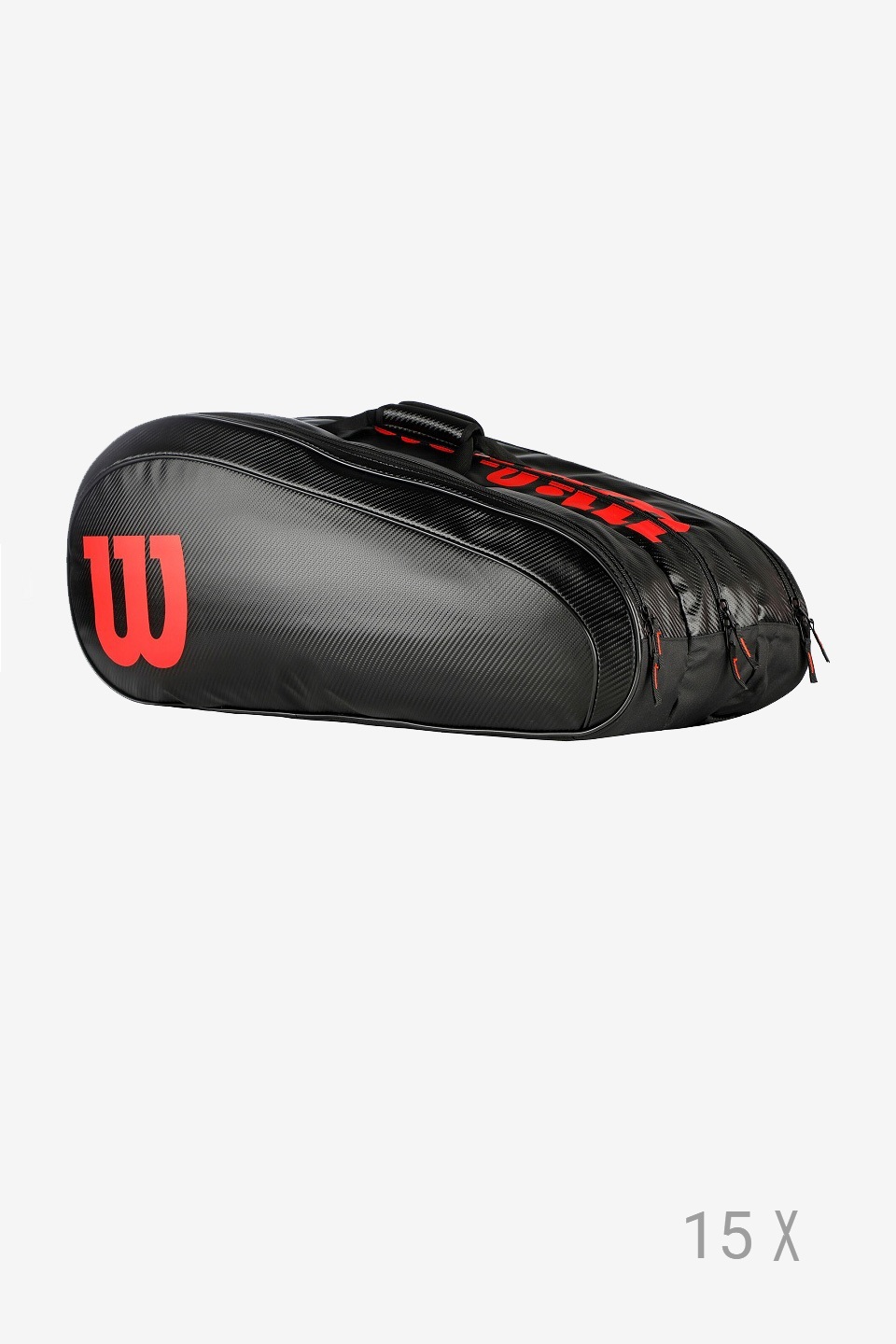 WİLSON - Wilson Elite Racket Bag Siyah Kırmızı