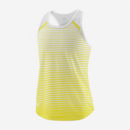 WİLSON - Wilson Tank Team Striped Tenis Atlet Yeşil