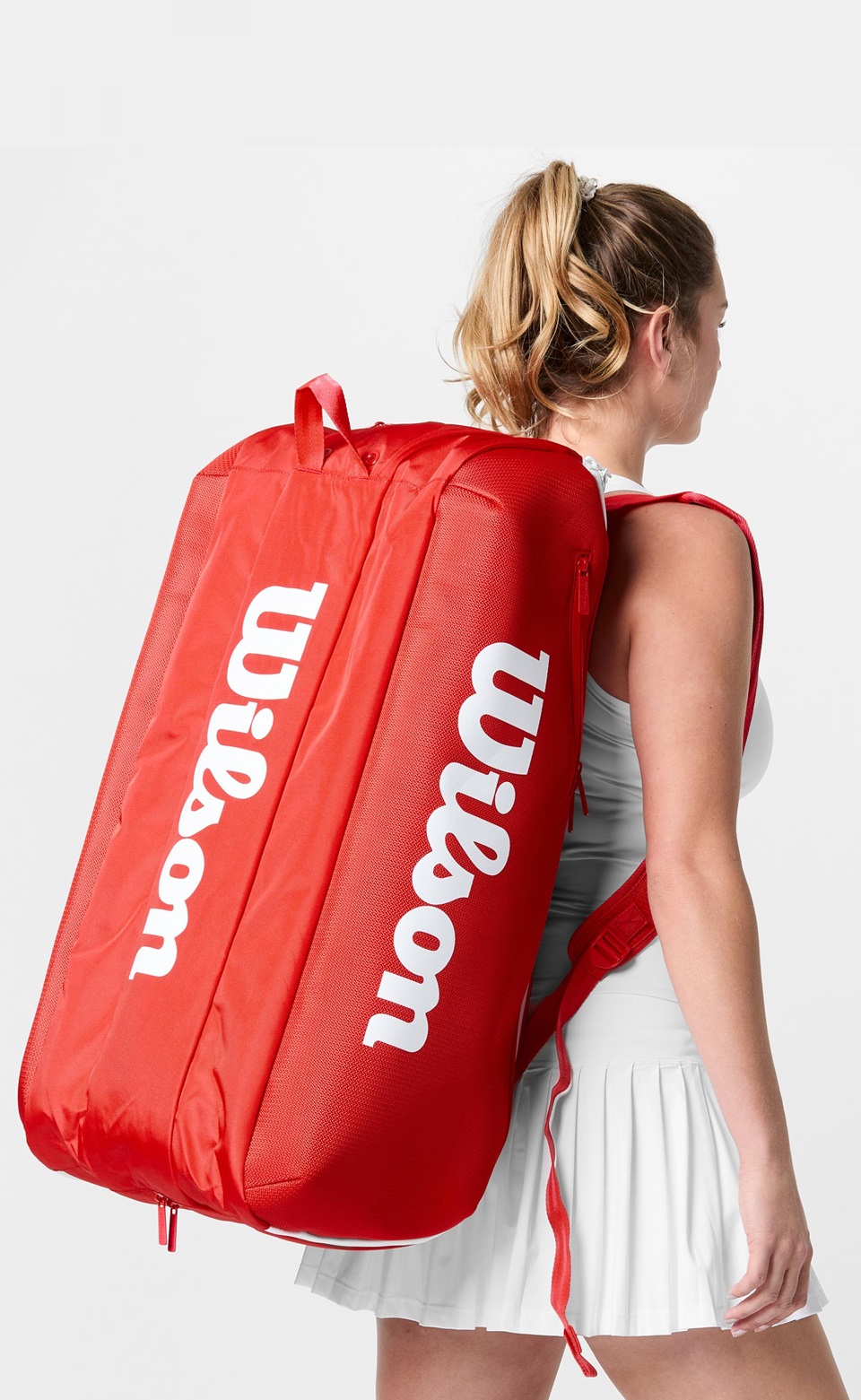 WİLSON - Wilson Tenis Çantası Super Tour Wilson Red 15PK 2025 Red